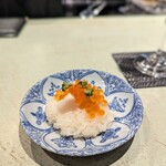 Shokudo Hiroki - 가리비와 연어알, 쑥갓을 넣은 밥찜