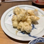 サカナのめしや 天端 - 白子の天ぷら