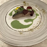 アンシャンテ - ★6.5鰆の炙り　春菊とシェーブルチーズ