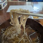 會津野 茂三郎 - お弟子さんが切った蕎麦