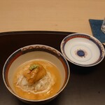 徳ㇵ本也 - 湯葉蒸し､津居山の蟹身､礼文島雲丹