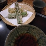 浅草 ひら山 - アスパラの天麩羅 山形県　甘えんぼう