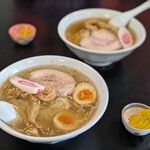 佐野らーめん はれときどきぶた - 料理写真:相方とらーめんランチ♪
