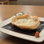 割烹バル あ晴れ - 贅沢銘々コース蟹甲羅焼売