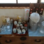 ぷくぷく茶屋。 - お冷やとお茶はセルフで