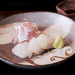 和食 孤一 - 造り　淡路タイ　針いか