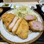 とんかつ 知青 - 上ロースかつと上ヒレかつ御膳