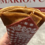 MARION CREPES プレンティ西神中央店 - 紙ごしでも熱かった