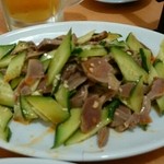 台湾料理 美味軒 - 砂肝とキュウリ和え