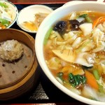 大福源 - 広東麺（五目そば）　　　　セット７００円