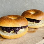 カフェ クラフツマン ベース - あんバターベーグル　400円