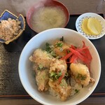 てん寿 - 鶏天丼　on the塩ダレ　1,100円