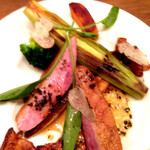 chez le mak - 【2014年8月頃？】160g（2,400円）。素材そのまんまで余計な味付けはほとんどなしなのがいい。鴨の脂だけで十分に付け合せもイケます。