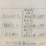 角常食堂 - 日替わりメニュー