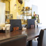 お好み焼きバル祐 - カウンター席