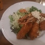 ミスターとフライパン - ミックスフライ（1540円）（エビフライ、ホタテ、ヒレカツ）