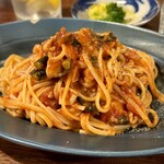 ミャンカー - プチヴェールとヤリイカのトマトソースパスタ ¥1200