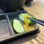 牛かつ いち華 - 漬物