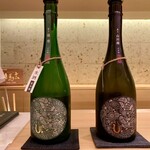 豪龍久保 - 産土 穂増（左） 山田錦（右）