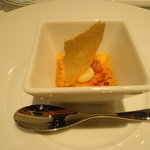 オーグードゥジュール ヌーヴェルエール - 鳴門金時(サツマイモ)のクレームブリュレ(正式名称は不明)。