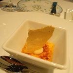 オーグードゥジュール ヌーヴェルエール - 鳴門金時(サツマイモ)のクレームブリュレ(正式名称は不明)。