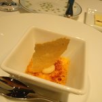 オーグードゥジュール ヌーヴェルエール - 鳴門金時(サツマイモ)のクレームブリュレ(正式名称は不明)。