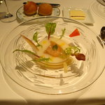 オーグードゥジュール ヌーヴェルエール - ペドロヒメネスビネガーのジュレに包まれたホウボウ(正式名称は不明)。