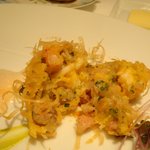 オーグードゥジュール ヌーヴェルエール - ラングスティーヌ、豚足、安納芋によるクルスティアン、ラヴィゴットのピュレと共に。