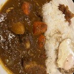 マイカリー食堂 岡山下中野店  - 目玉焼トッピング