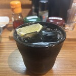 餃子舎 てっけん - 麦焼酎の水割り