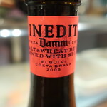 スペインバル Zion - イネディット・ダム「世界で最も多くの賞に輝くシェフ、フェラン・アドリアとダム社のビールマイスターが生んだ麦芽＆小麦の独創的なビール」※ラベル表記通り