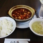 品品香 - 麻婆豆腐定食６８０円。