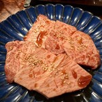 Tachikawa NIKUAZABU - 黒毛和牛上カルビ　1,740円。