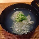 恵比寿　くろいわ - 鮑と白キクラゲの鱧出し