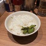 まだ洞くつ家 - ライスは硬めな炊き加減。