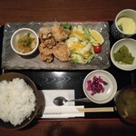 暖屋 秋田大學病院前店 - 唐揚げおろしポン酢定食：１０８９円（税込）【２０２５年３月撮影】