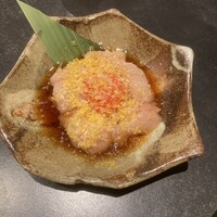 炭火焼鳥いこか 西天満 - 鶏ユッケ