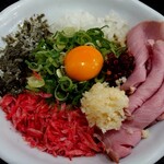 Ramen光鶏 - 季節限定 ABCOまぜそば(1300円税込)の大盛り(＋150円税込)