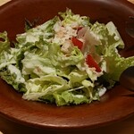 個室居酒屋 大宮庵 - 季節野菜のシーザーサラダ