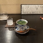 土家 - ・先付け
      　蛤と金目鯛の茶碗蒸し　青さのりを添えて　蛤の出汁が濃厚で美味
