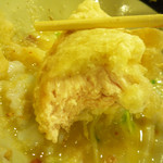 うどん 丸香 - かしわ天齧る