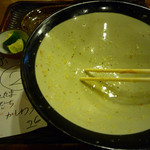 うどん 丸香 - ぶっかけ＜冷＞大盛＜大＞・かしわ天・温泉卵・すだち　完食