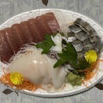 おさしみの店 魚七 - 3点盛り合わせ