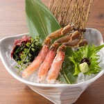 生ズワイがに刺身