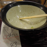 うどん 丸香 - かけ＜温＞大盛＜中＞＋野菜天盛　完食