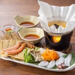 生ズワイと北海タコしゃぶしゃぶ