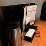 炭焼きステーキHIUCHI - 一番手前のテーブル席でーす。