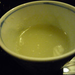 胡桃亭 - 蕎麦湯を楽しむ