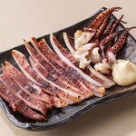 イカ開き炙り焼き