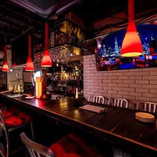 <６FSky  Bar>室内Barカウンター席